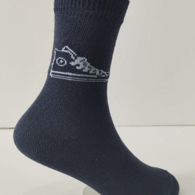 Meia Menino Algodão Desenho (6 pares)