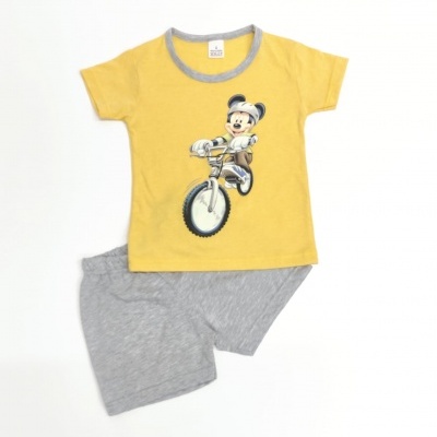Pijama 100% Alg. Calção Mickey
