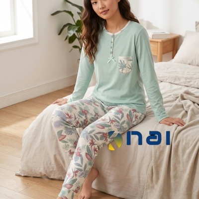 Pijama 100% Algodão Cardado c/ Botões JM