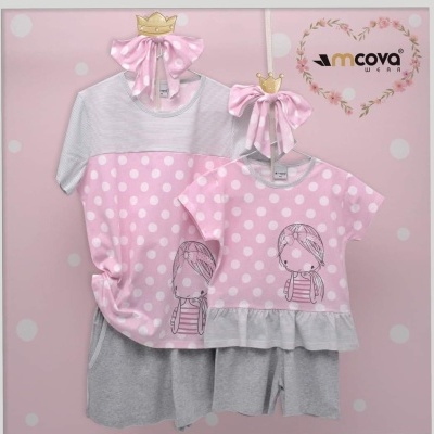 Pijama Calção Boneca 100% Algodão