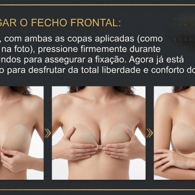 Cai-Cai  sem costas tecido/silicone