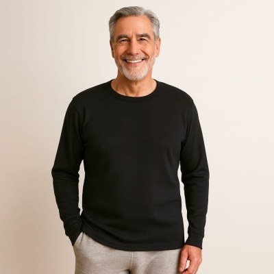 Camisola 100%Alg. cardado M/Comprida