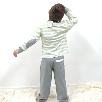 Pijama 100% Algodão " Dueto - Riscas "