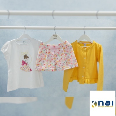 Conjunto 3 Peças - Calção Flores