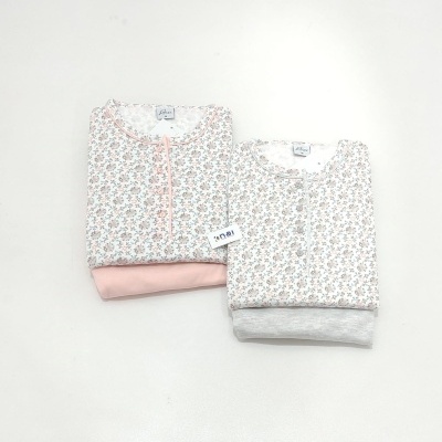 Pijama 100% Algodão Cardado c/ Botões Relax