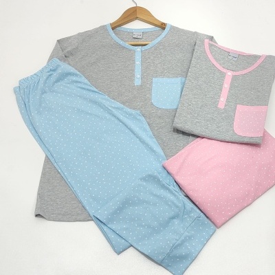 Pijama 100% Algodão c/ Botões