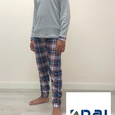 Pijama cardado 100% Algodão Adolescente Fred RS