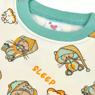 Pijama Bebé 100% Algodão Cardado