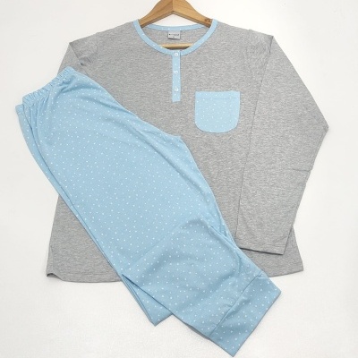 Pijama 100% Algodão c/ Botões