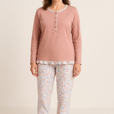 Pijama 100% Algodão Cardado Dotty  Tam. M                               Vários Modelos