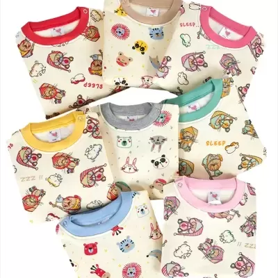 Pijama Bebé 100% Algodão Cardado