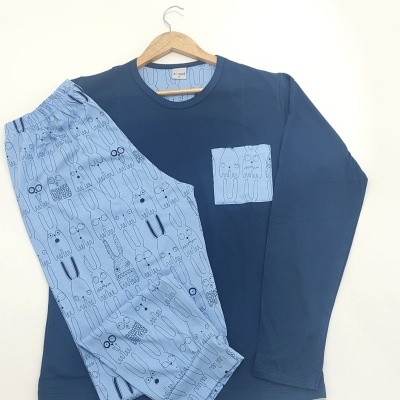 Pijama Homem 100% Algodão Monstrinhos