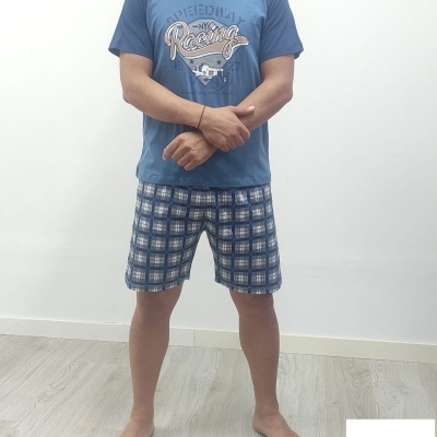 Pijama 100% Algodão Calção Racing