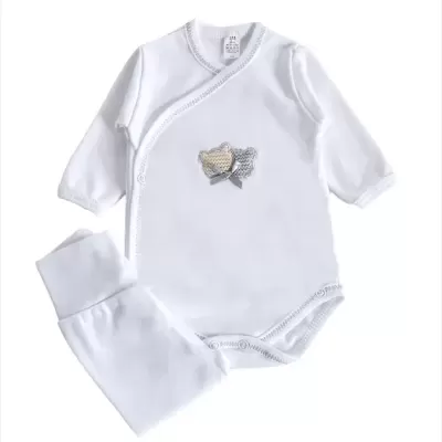 Body cardado " Ursinho Waffle " ( 2 Peças )