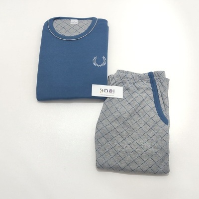 Pijama 100% Algodão Cardado Cotoveleiras