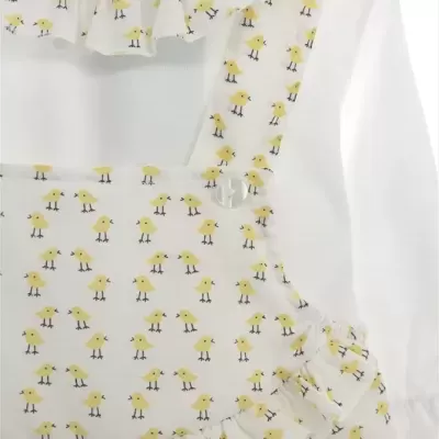 Jardineira Bebé Pintainhos