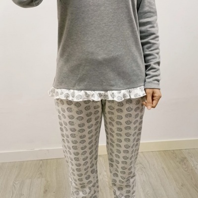 Pijama 100% Algodão Laço / Ouriço