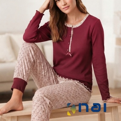 Pijama 100% Algodão Cardado Dotti Tam. XXL