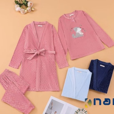 Pijama Veludo cardado 3 peças