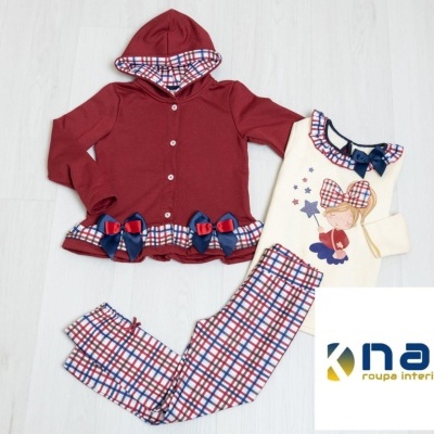 Conjunto 3 Peças Bordô