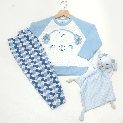 Pijama 100% Algodão Cardado " PomPom"