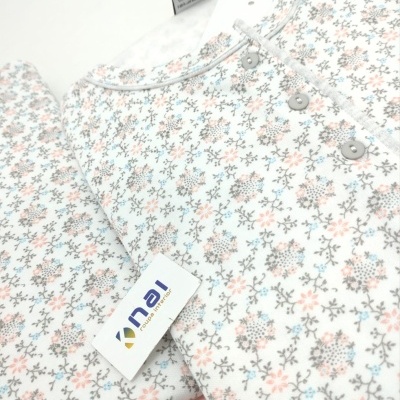 Pijama 100% Algodão Cardado c/ Botões Relax