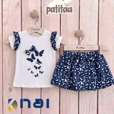 Conjunto Saia Borboletas
