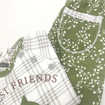 Pijama Bebé Menina 100% Cardado Algodão Sari  ( últimos tam. 12M)