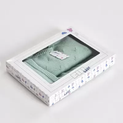 Conjunto Malha Algodão Bebé 3 Peças