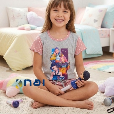Pijama 100% algodão Menina K-Pop