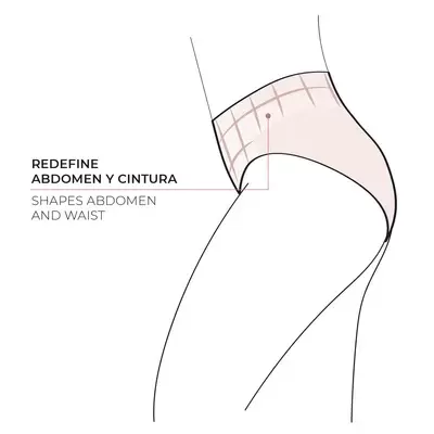 Cueca Redutora Compressão Média Ysabel Mora 19052