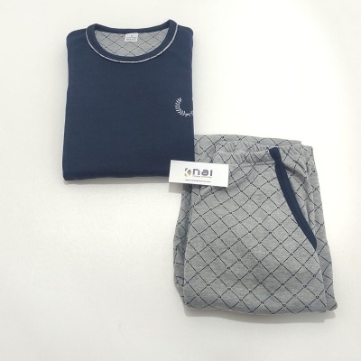 Pijama 100% Algodão Cardado Cotoveleiras