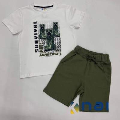 Conjunto Calção Minecraft