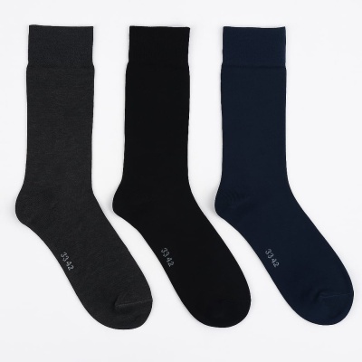 Meia 100% Algodão Palmilhada (Pack 4)