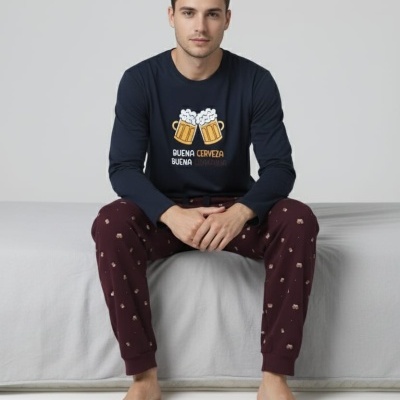 Pijama Algodão Cardado Cerveja