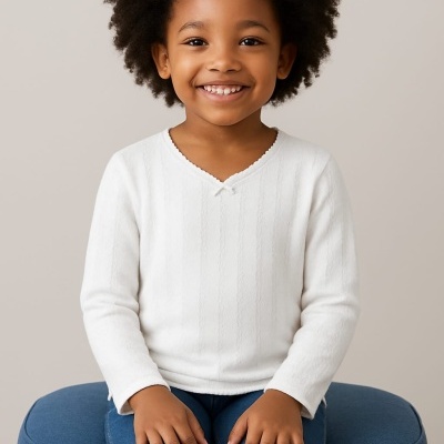 Camisola Interior Cardada 100% Algodão (pack3)