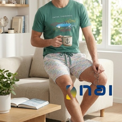 Pijama Calção Tubarão