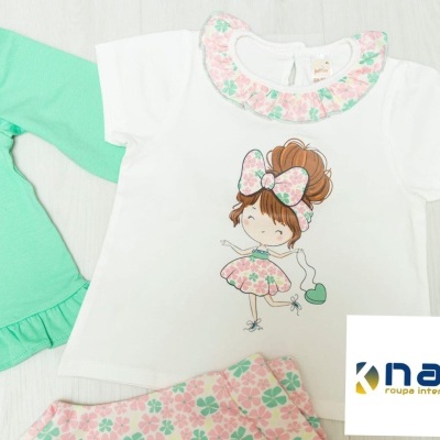 Conjunto 3 peças Flores