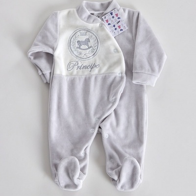 Babygrow Veludo " Príncipe/ Princesa"