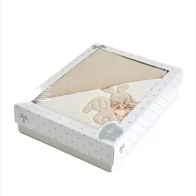 Manta Bebé Malha Animais Waffle