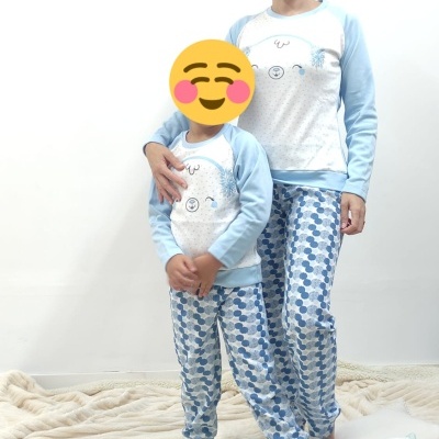 Pijama 100% Alg. Cardado "Pompom"