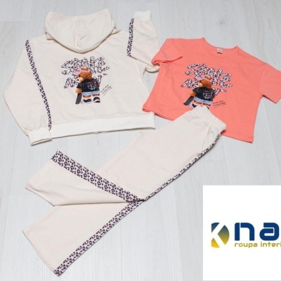 Fato Treino Pantalona 3 Peças  Urso Tigresa