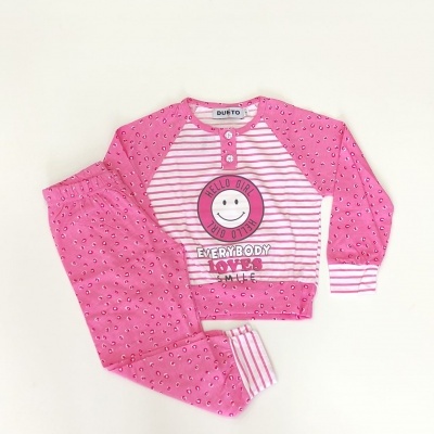 Pijama 100% Algodão " Dueto - Smile"