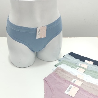 Biquini/ Asa Delta/ Tanga Algodão Renda (Pack7)