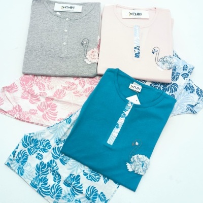 Pijama Calção Flamingo