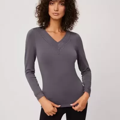 Camisola Térmica Decote V Ysabel Mora 70012