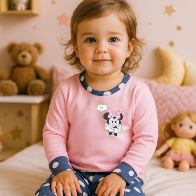 Pijama Cardado 100% Algodão Minnie