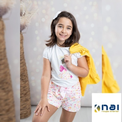 Conjunto 3 Peças - Calção Flores