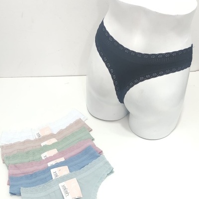 Biquini/ Asa Delta/ Tanga Algodão Renda (Pack7)