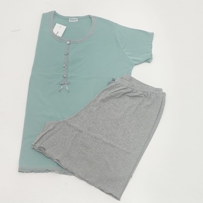 Pijama Calção 100% Alg. Dotty   Tam.L                                                 Vários Modelos